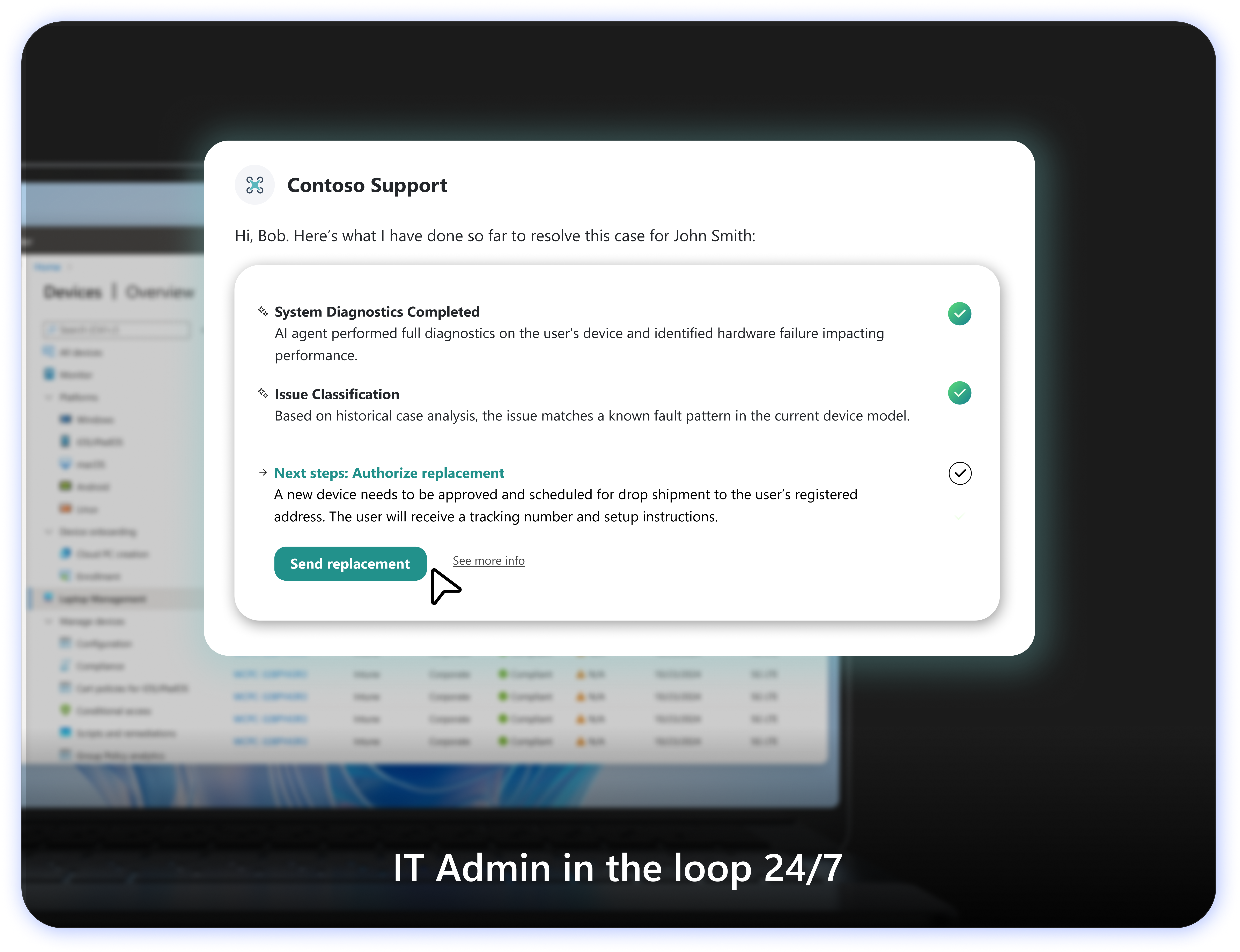 Protected Admin Review UI